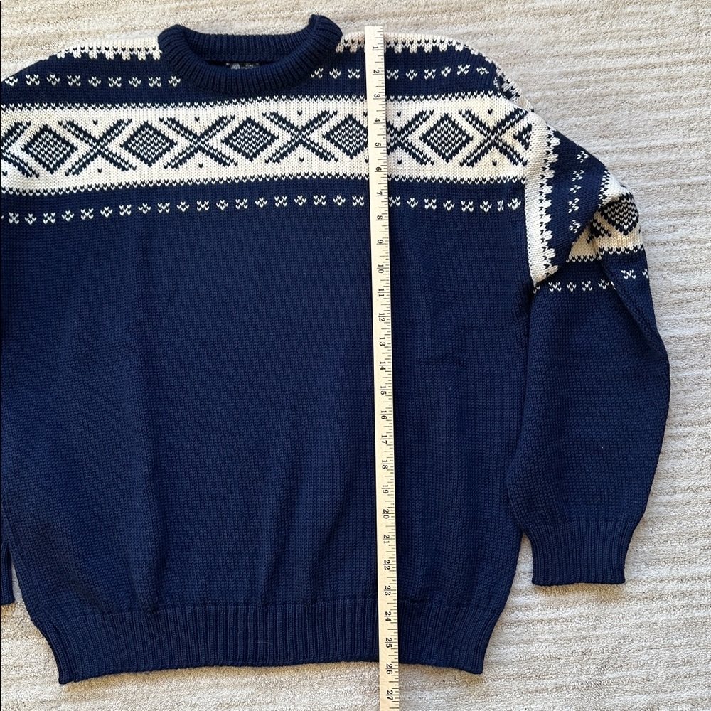 Dale of Norway Navy and White Crewneck Sweater - Picture 14 of 16